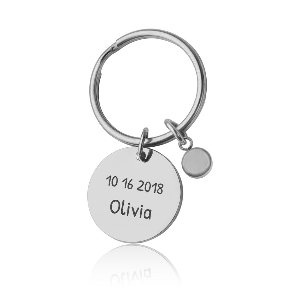 Žvaigždžių žemėlapio ir gimimo akmens raktų pakabukas, nakties dangus pagal datą, pasirinktinė jubiliejaus dovana jai, personalizuota gimtadienio dovana moterims, S-257